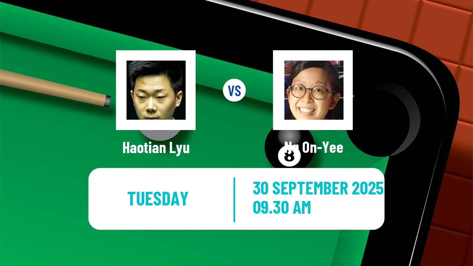 Snooker International Championship Haotian Lyu - Ng On-Yee