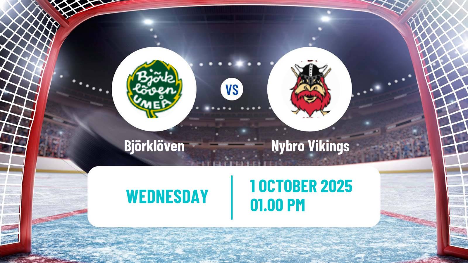 Hockey Swedish Hockey Allsvenskan Björklöven - Nybro Vikings
