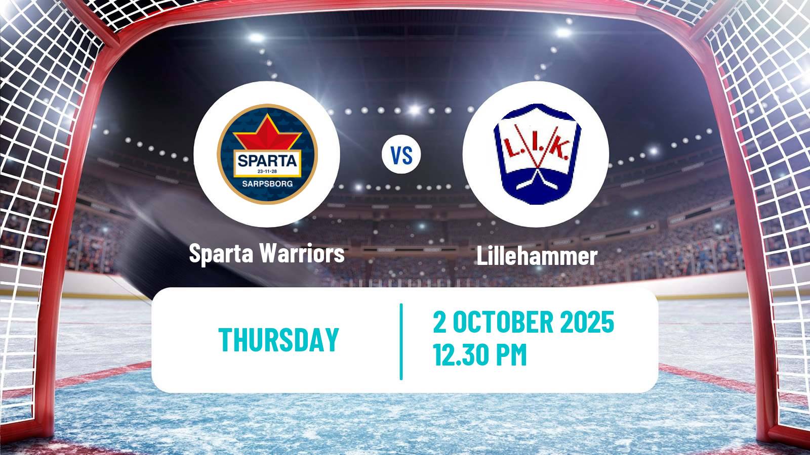 Hockey Norwegian Ligaen Hockey Sparta Warriors - Lillehammer