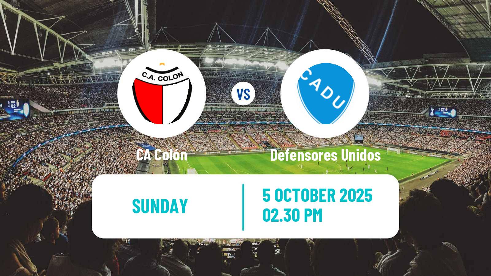 Soccer Argentinian Primera Nacional Colón - Defensores Unidos