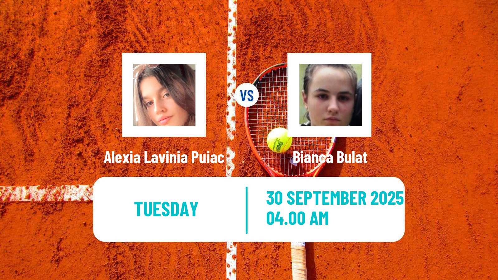 Tennis ITF W15 Varna Women Alexia Lavinia Puiac - Bianca Bulat