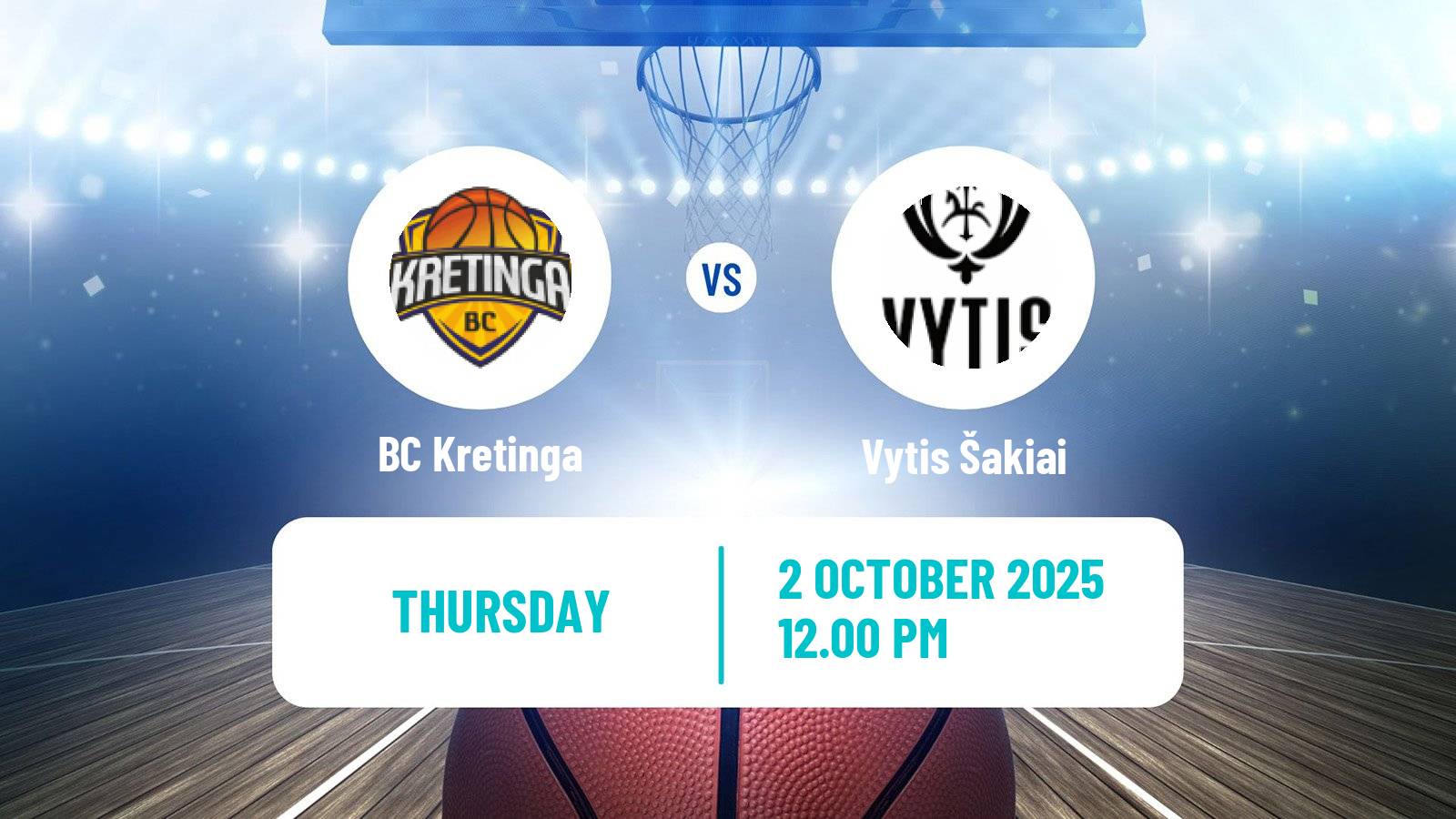 Basketball Lietuvos NKL Kretinga - Vytis Šakiai