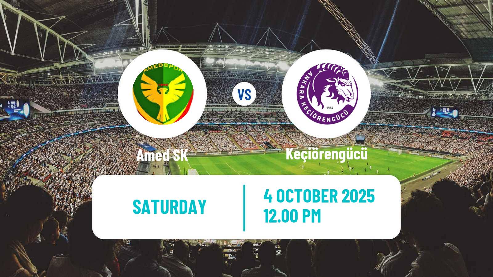Soccer Turkish First League Amed SK - Keçiörengücü