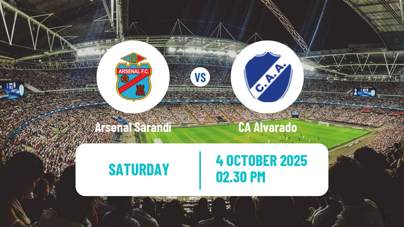 Soccer Argentinian Primera Nacional Arsenal Sarandí - Alvarado
