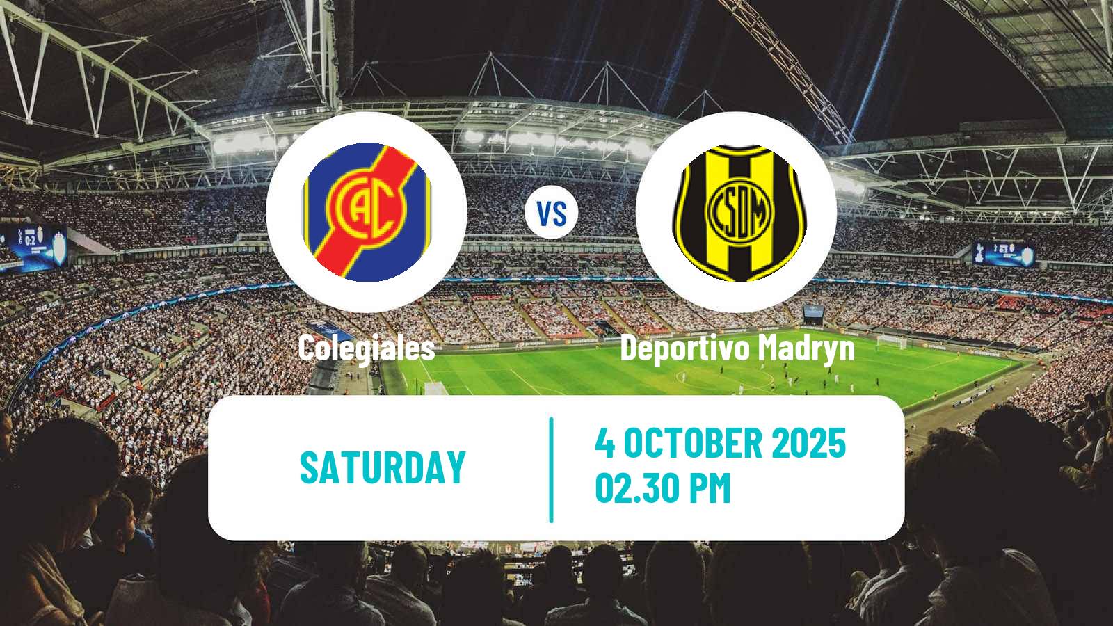 Soccer Argentinian Primera Nacional Colegiales - Deportivo Madryn