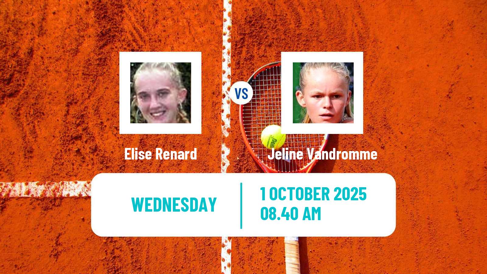 Tennis ITF W35 Reims Women Elise Renard - Jeline Vandromme