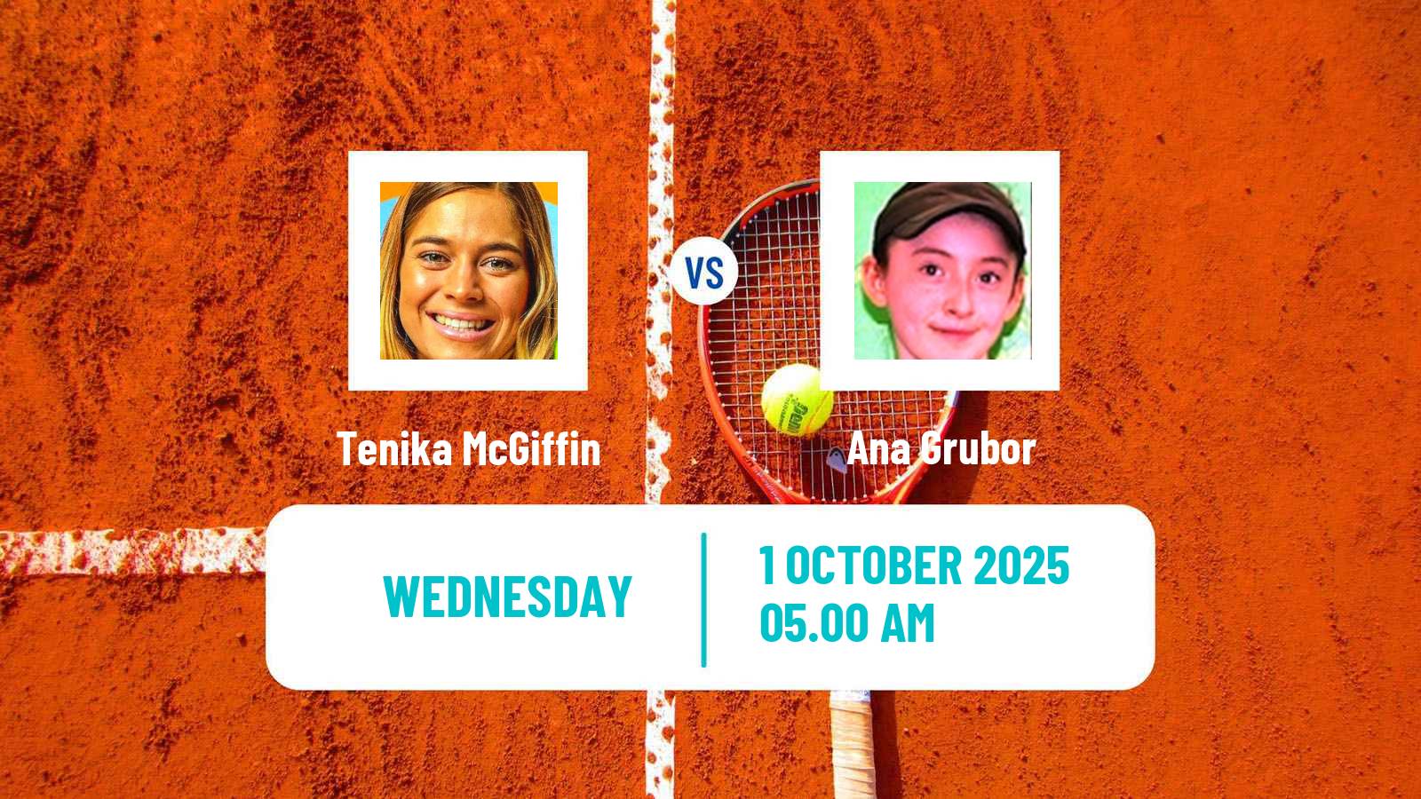 Tennis ITF W15 Kayseri 11 Women Tenika McGiffin - Ana Grubor