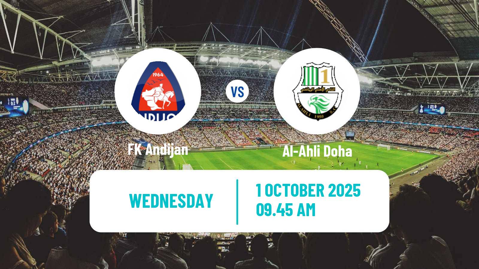 Soccer AFC Champions League 2 Andijan - Al-Ahli Doha