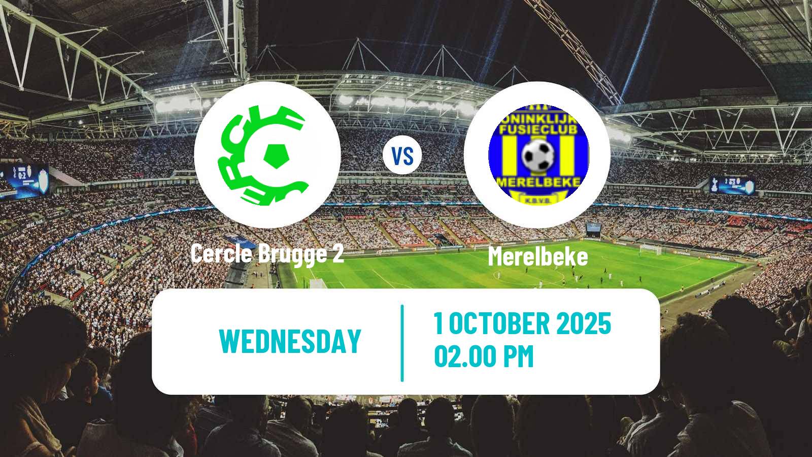 Soccer Belgian National Division 1 VV Cercle Brugge 2 - Merelbeke