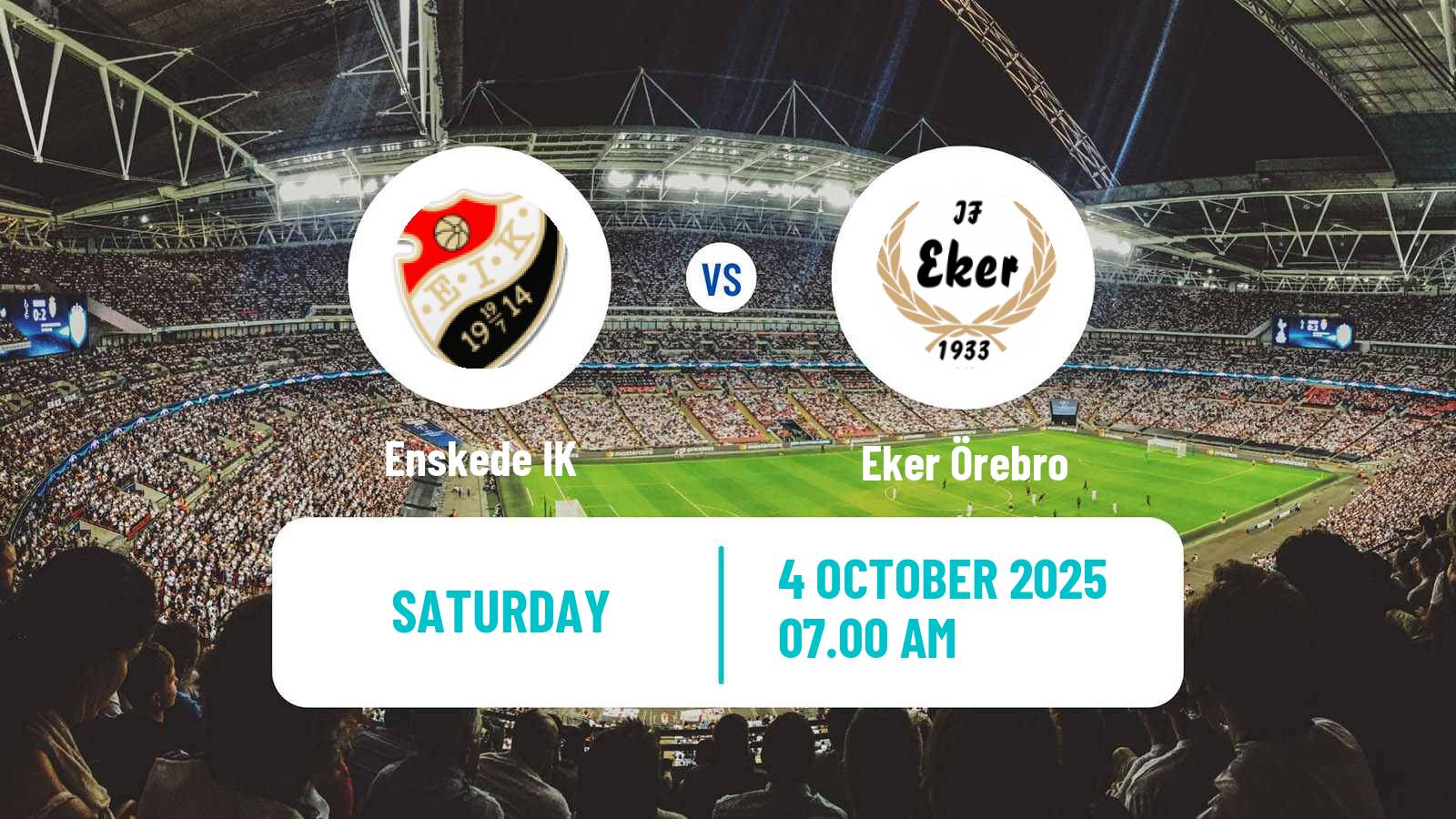Soccer Swedish Division 2 - Södra Svealand Enskede - Eker Örebro