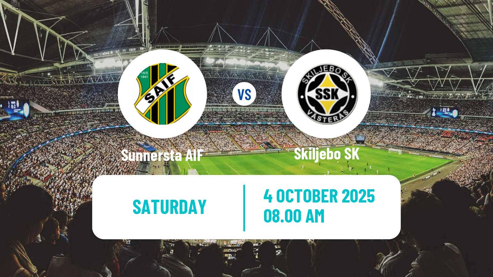 Soccer Swedish Division 2 - Norra Svealand Sunnersta AIF - Skiljebo