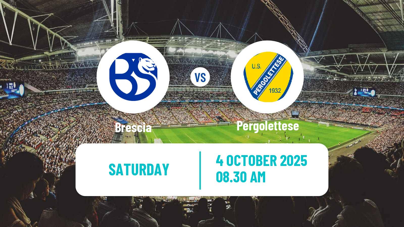 Soccer Italian Serie C Group A Brescia - Pergolettese