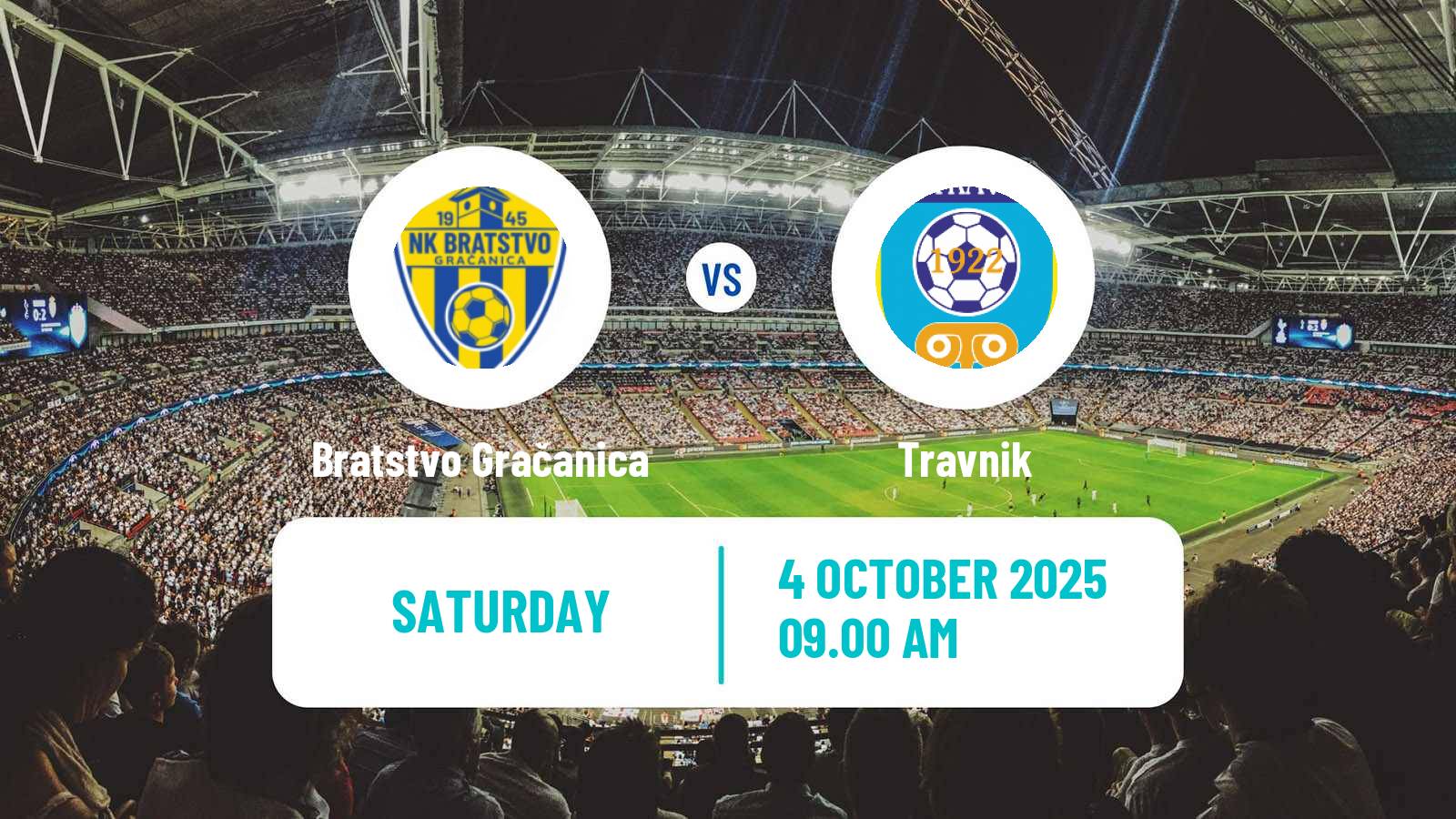 Soccer Bosnian Prva Liga FBiH Bratstvo Gračanica - Travnik