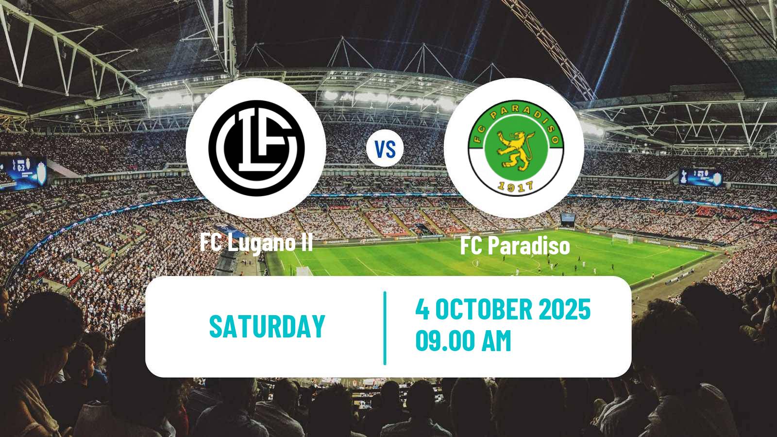 Soccer Swiss Promotion League Lugano II - Paradiso