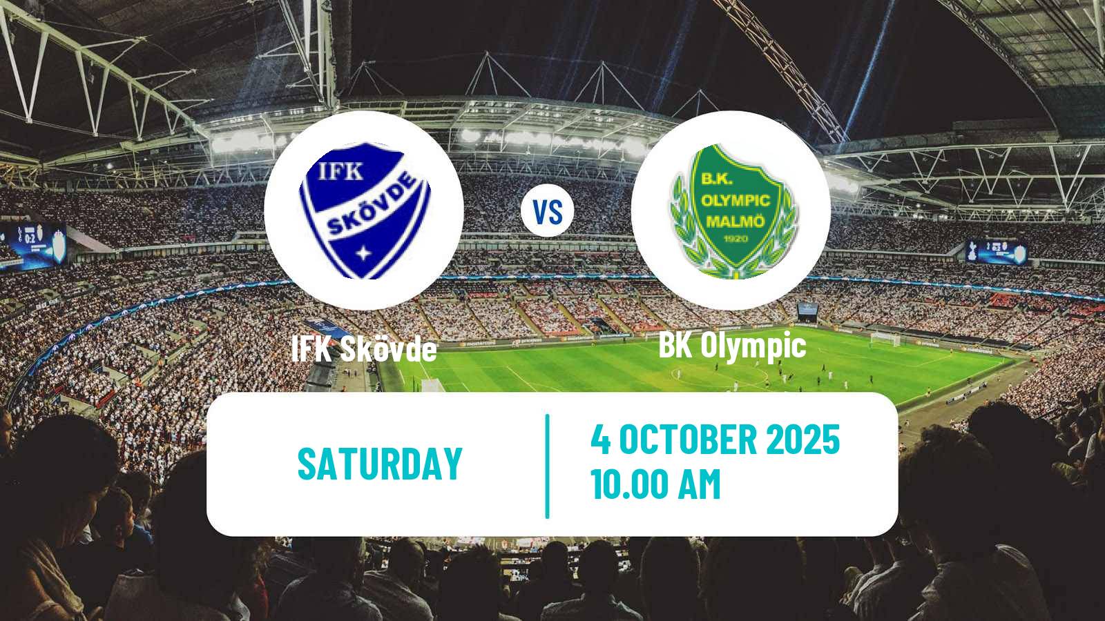 Soccer Swedish Division 1 Södra IFK Skövde - Olympic