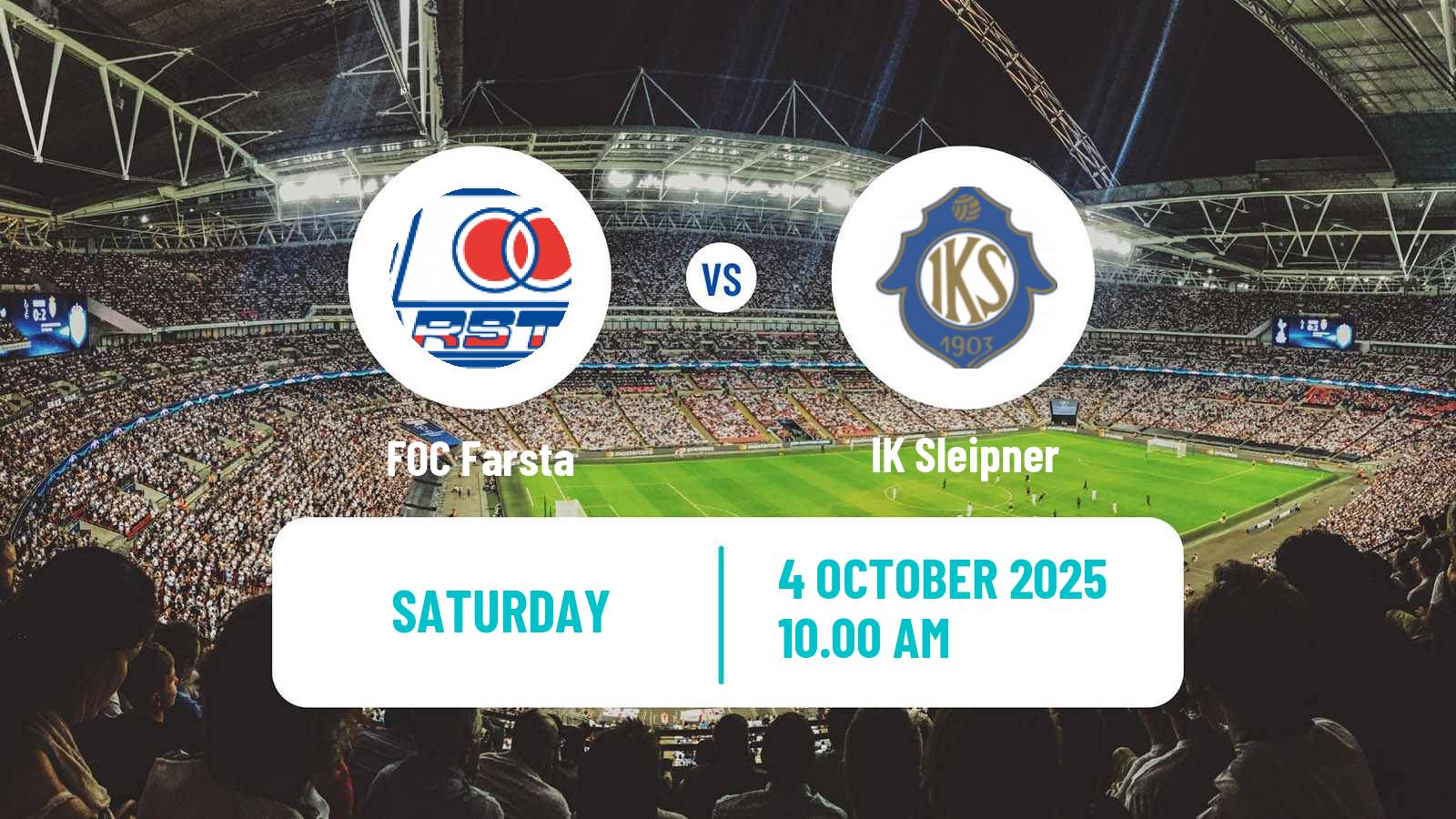 Soccer Swedish Division 2 - Södra Svealand Farsta - Sleipner
