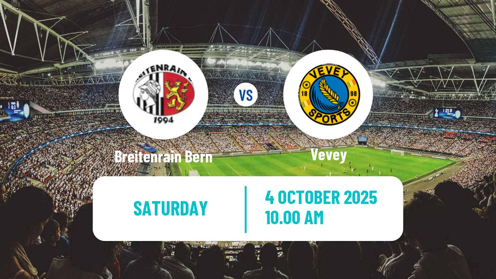 Soccer Swiss Promotion League Breitenrain Bern - Vevey