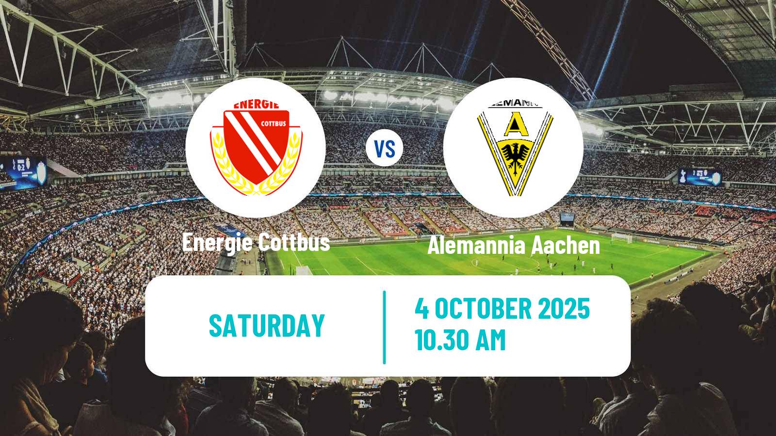Soccer German 3 Bundesliga Energie Cottbus - Alemannia Aachen