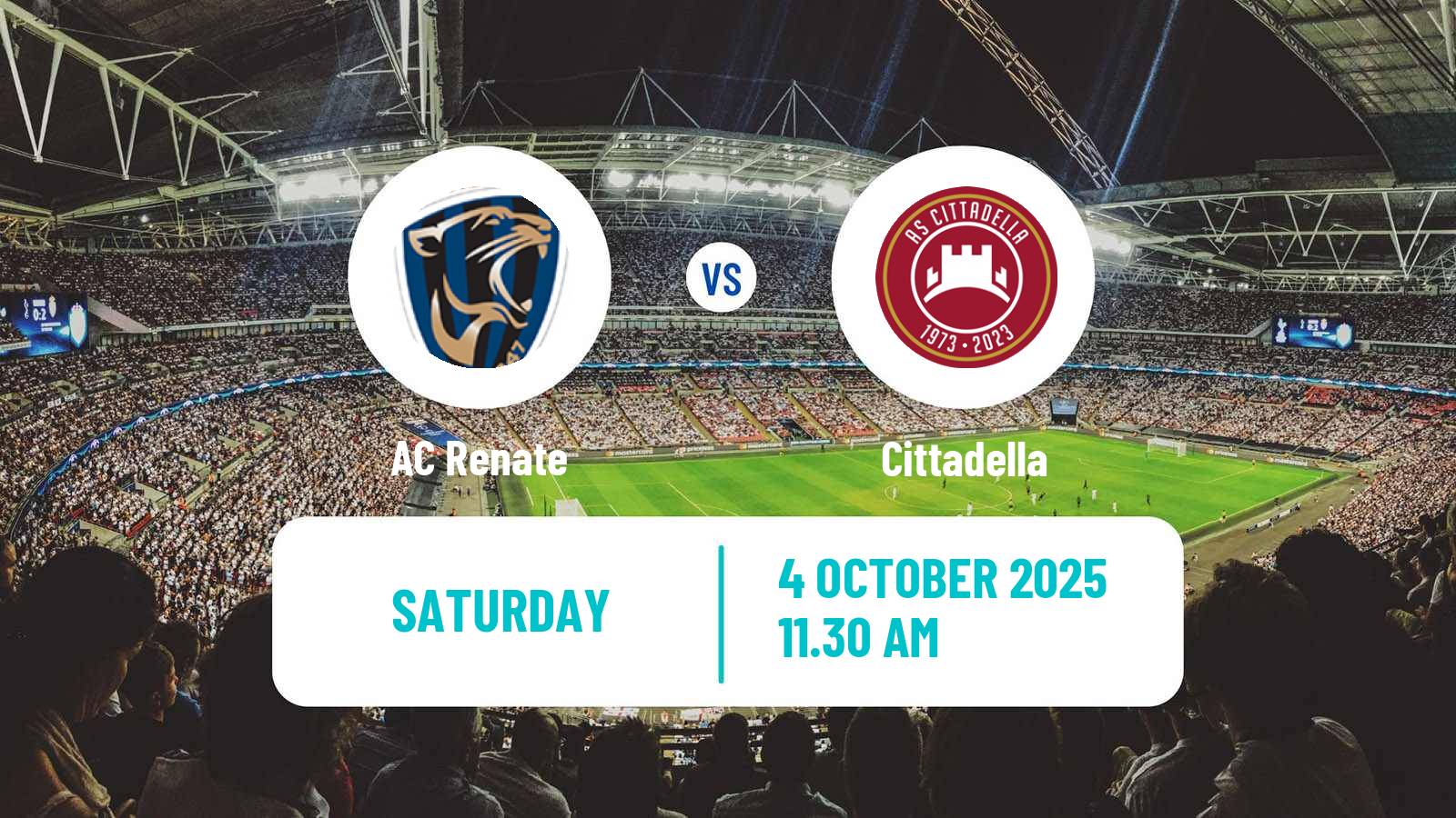 Soccer Italian Serie C Group A Renate - Cittadella