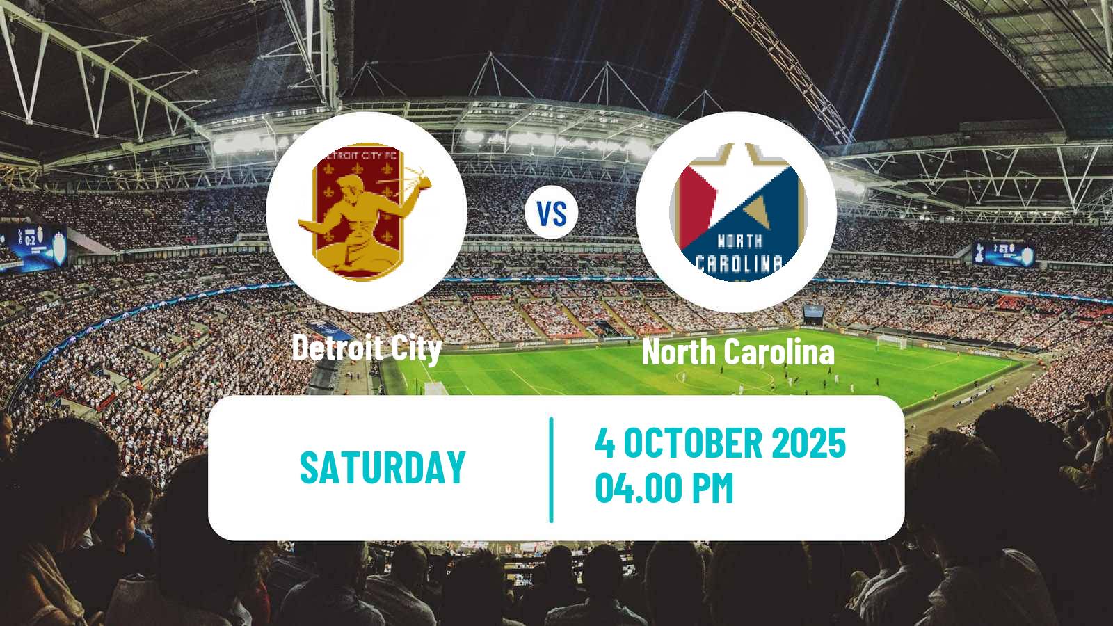 Soccer USL Championship Detroit City - North Carolina