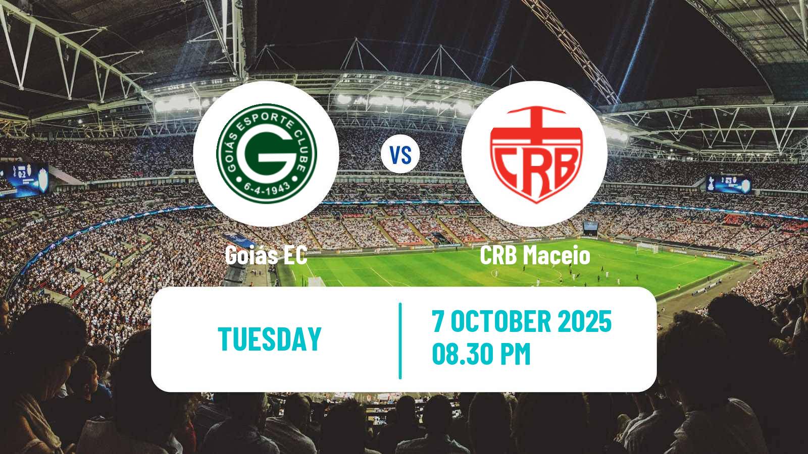 Soccer Brazilian Serie B Goiás - CRB Maceio