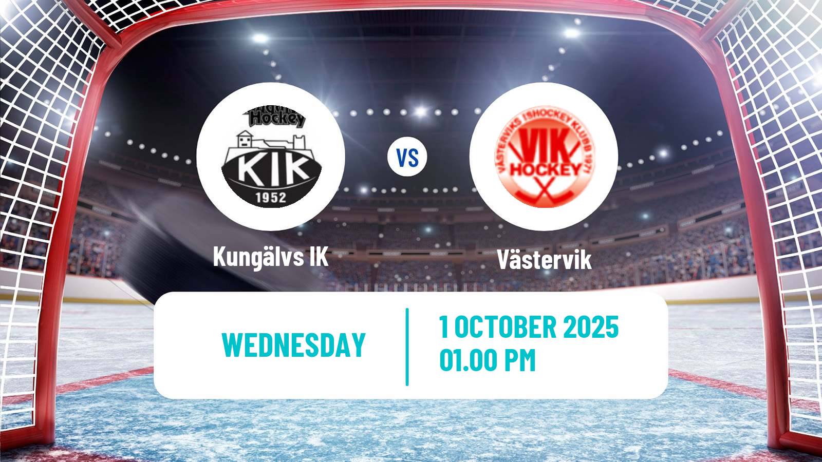 Hockey Swedish HockeyEttan Sodra Kungälv - Västervik