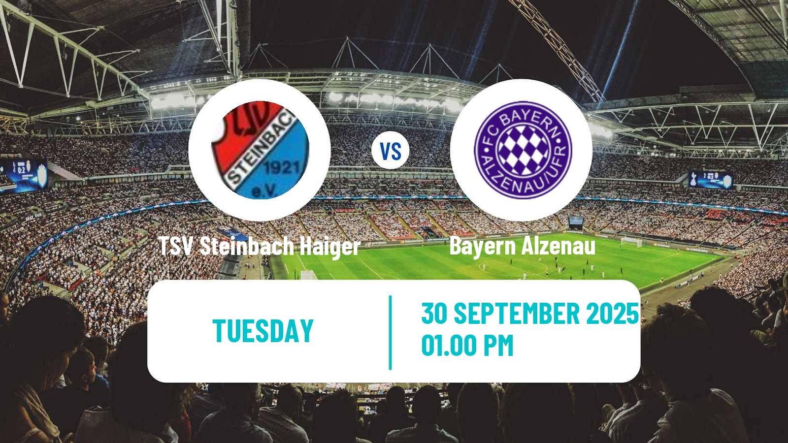 Soccer German Regionalliga Sudwest TSV Steinbach Haiger - Bayern Alzenau