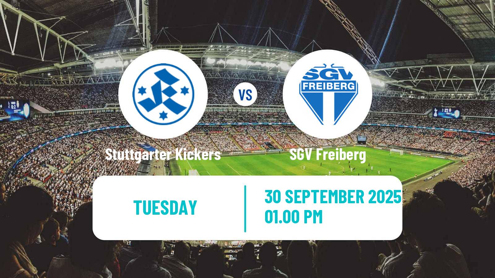 Soccer German Regionalliga Sudwest Stuttgarter Kickers - Freiberg