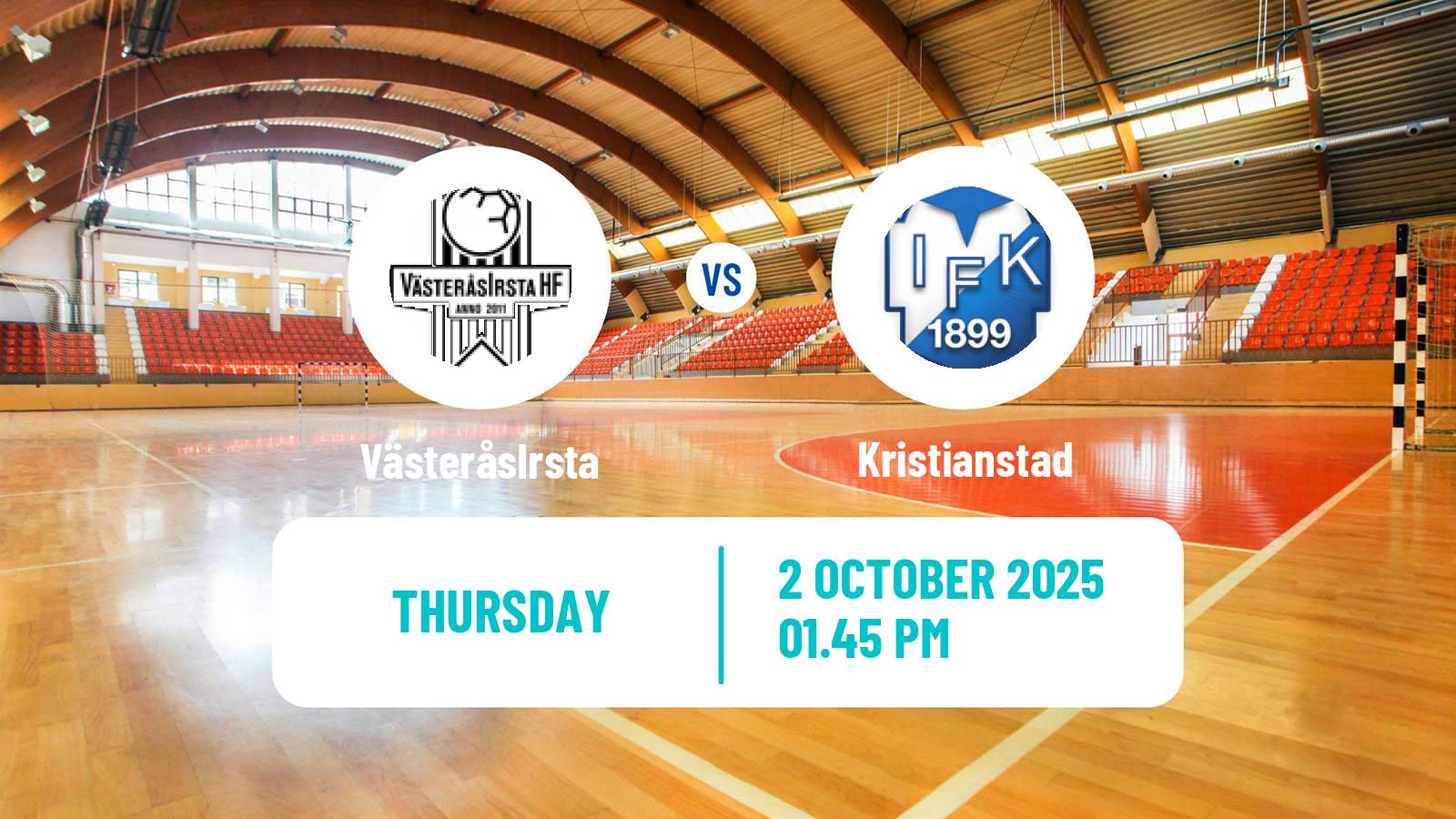 Handball Swedish Elitserien Handball VästeråsIrsta - Kristianstad