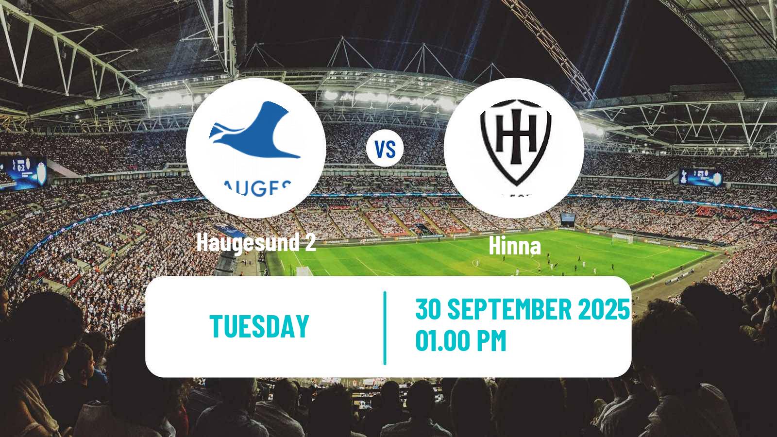 Soccer Norwegian Division 3 - Group 5 Haugesund 2 - Hinna