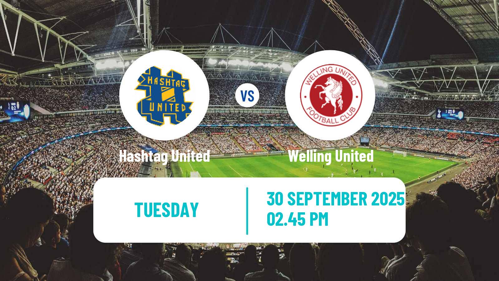 Soccer English Isthmian League Premier Division Hashtag United - Welling United