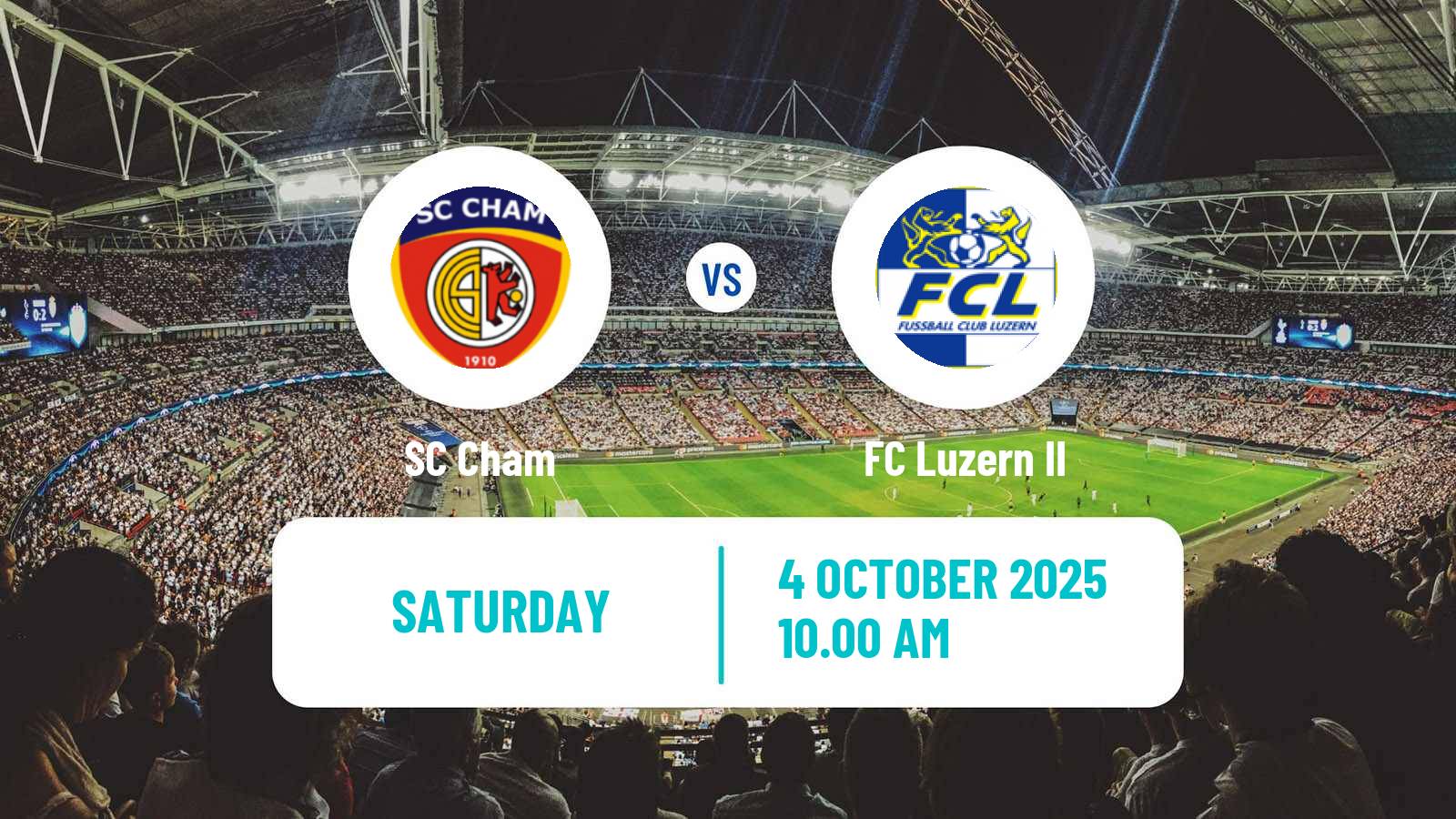 Soccer Swiss Promotion League Cham - Luzern II