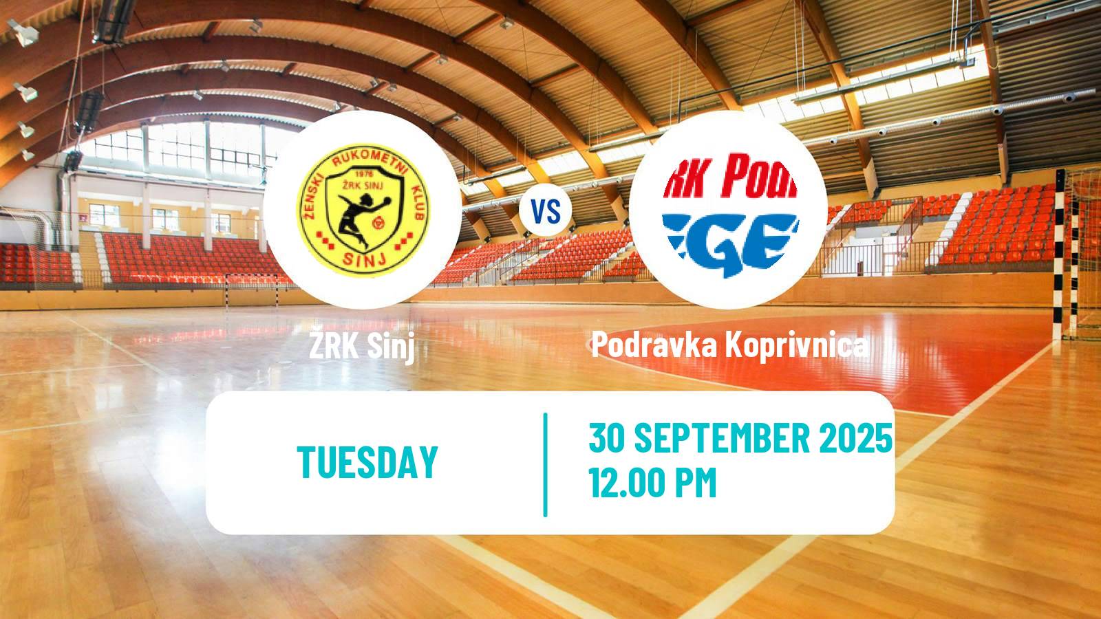 Handball Croatian 1 HRL Handball Women Sinj - Podravka Koprivnica