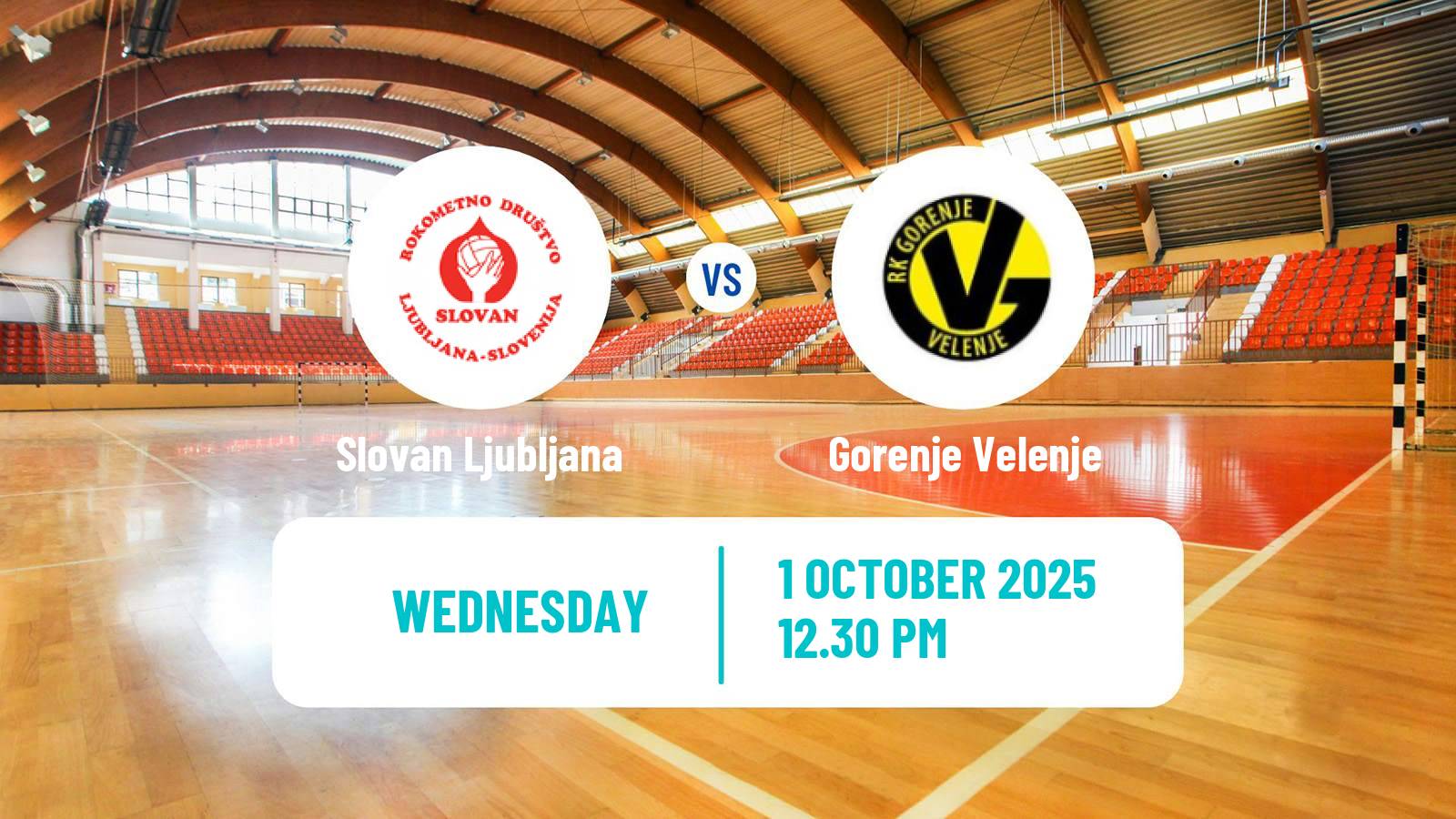 Handball Slovenian 1 NLB Liga Handball Slovan Ljubljana - Gorenje Velenje