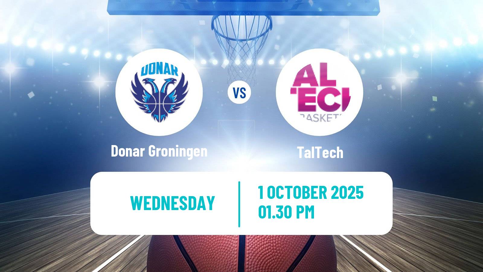 Basketball ENBL Donar Groningen - TalTech
