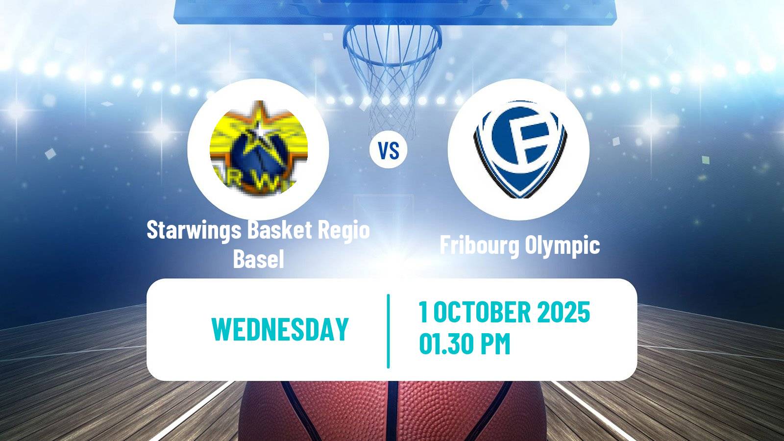 Basketball Swiss SB League Basketball Starwings Basket Regio Basel - Fribourg Olympic