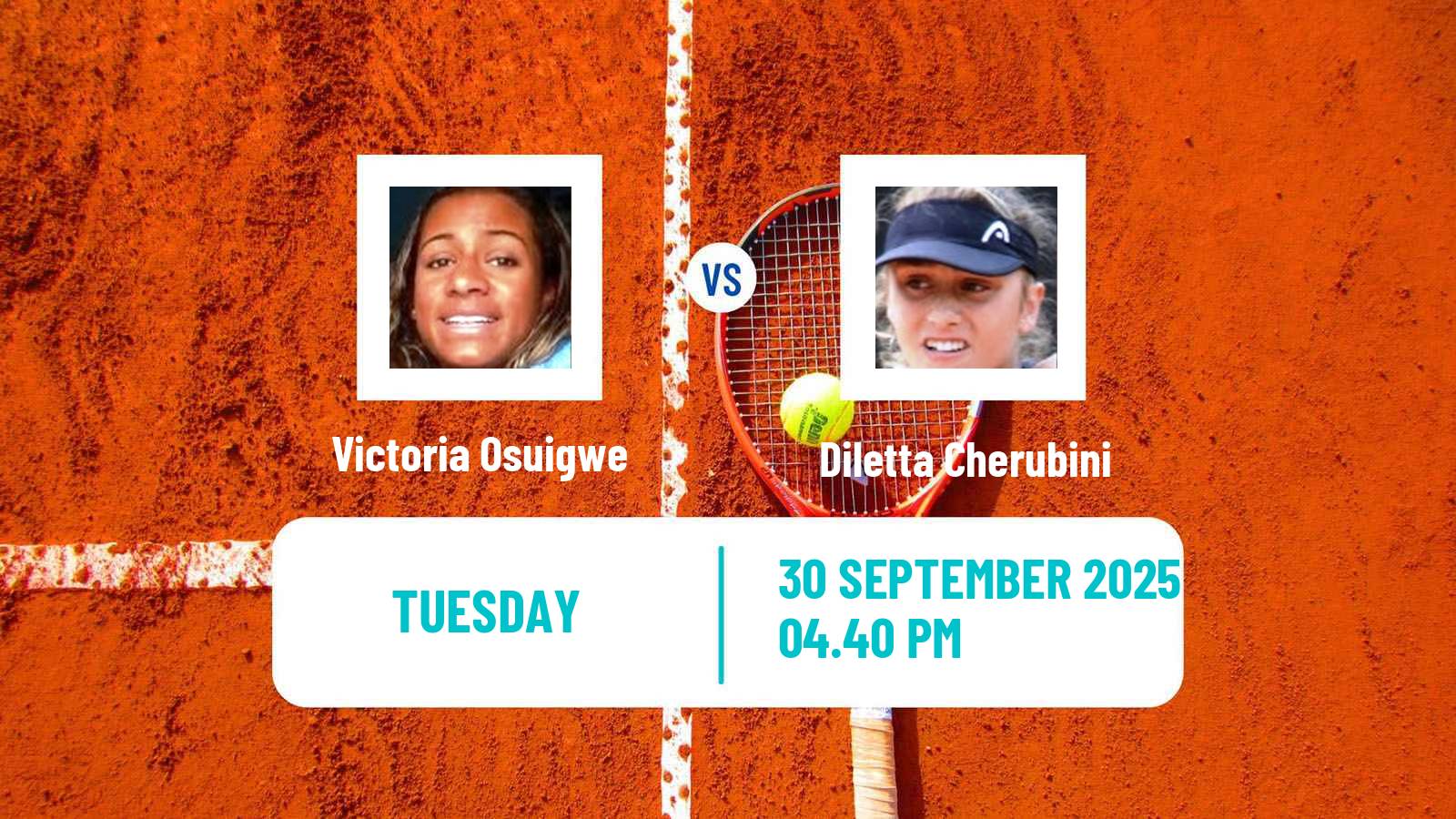Tennis ITF W35 San Rafael Ca Women Victoria Osuigwe - Diletta Cherubini