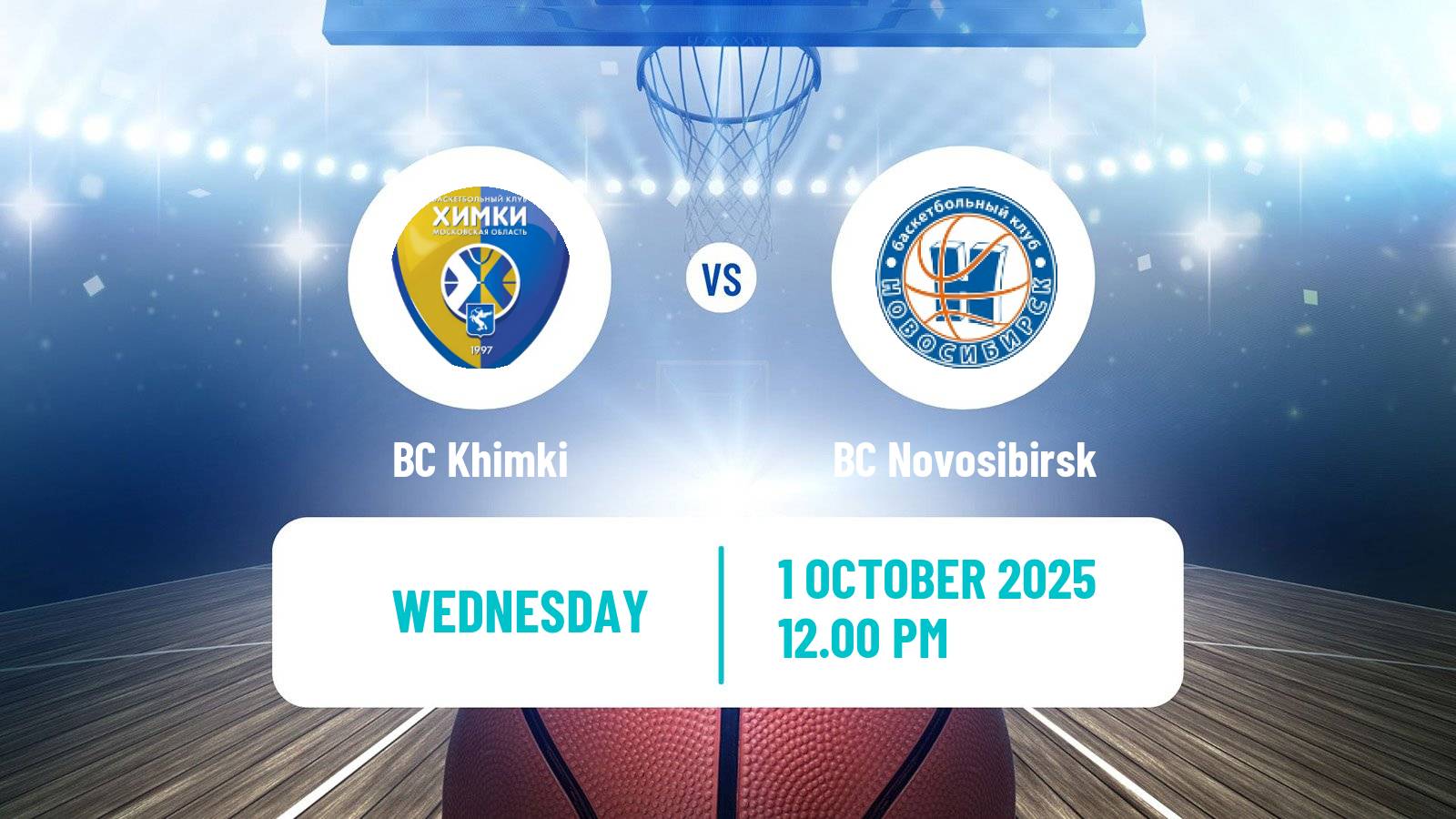Basketball Russian Super League Basketball BC Khimki - BC Novosibirsk