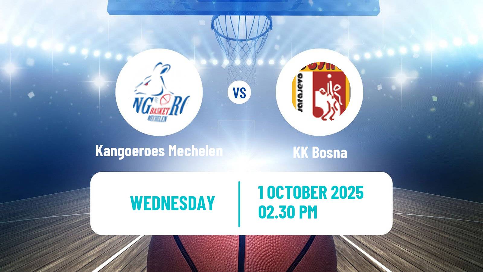 Basketball FIBA Europe Cup Kangoeroes Mechelen - Bosna