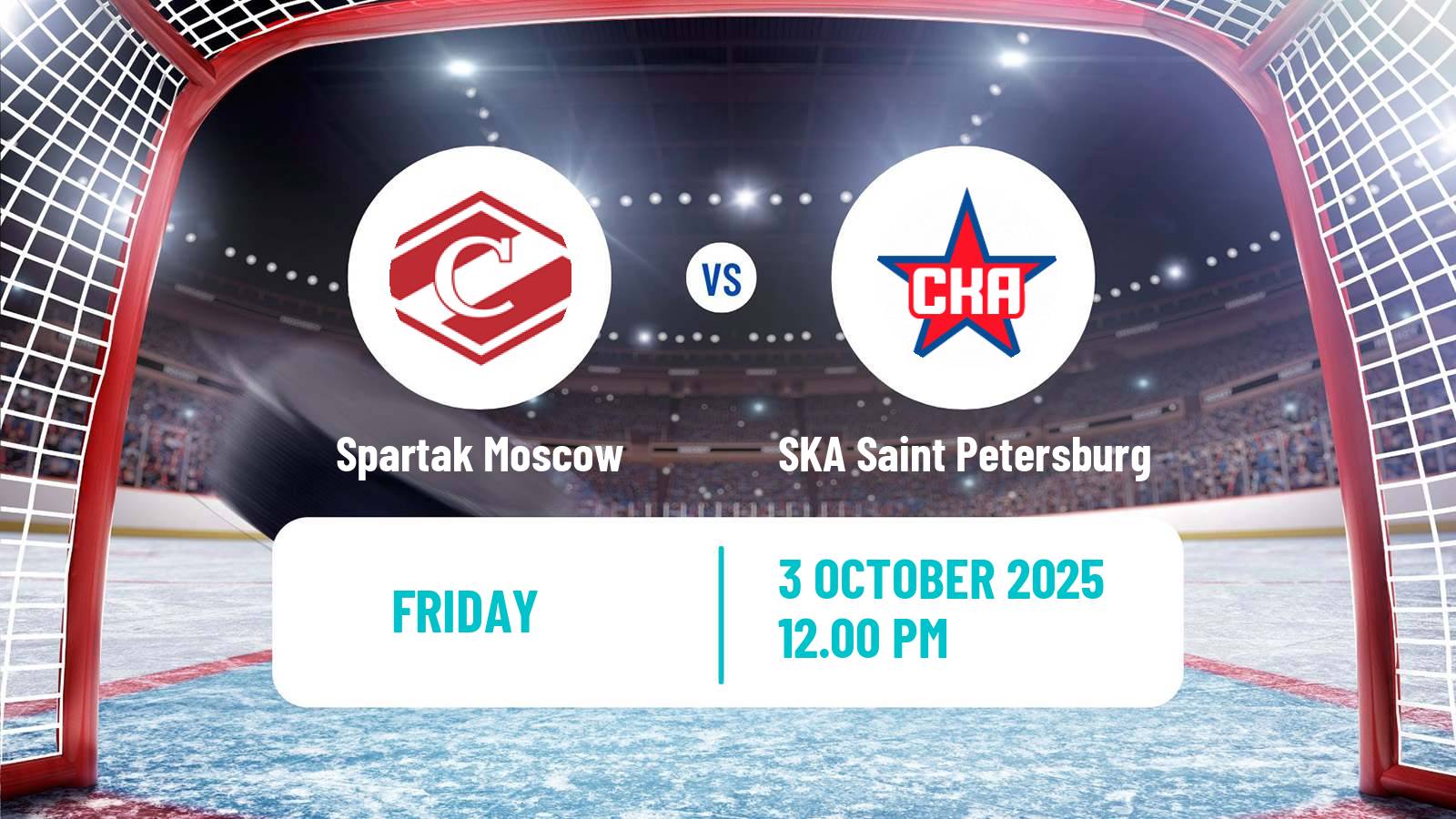 Hockey KHL Spartak Moscow - SKA Saint Petersburg