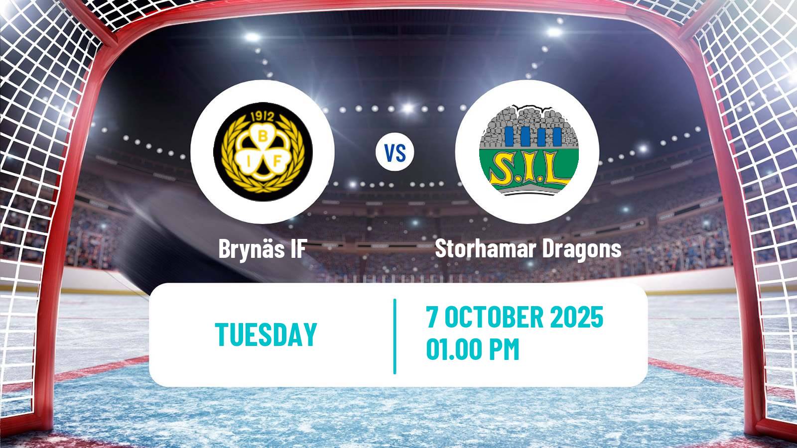 Hockey Champions League Ice Hockey Brynäs - Storhamar Dragons