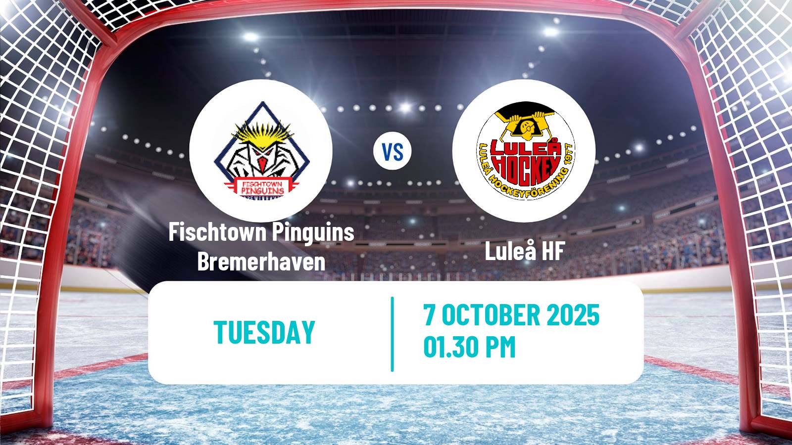 Hockey Champions League Ice Hockey Fischtown Pinguins Bremerhaven - Luleå
