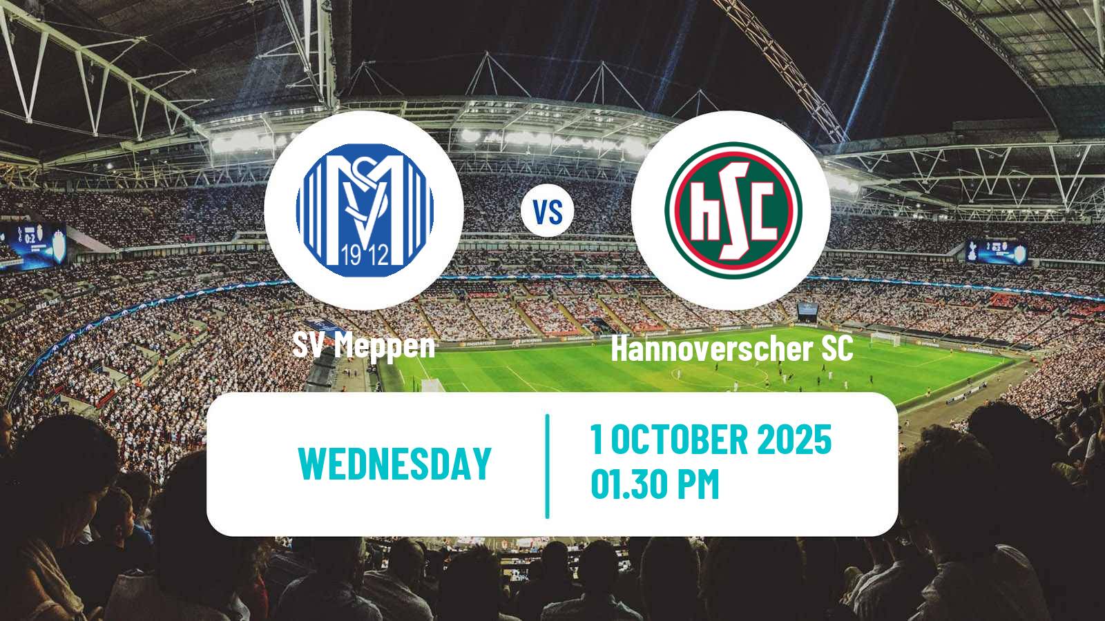 Soccer German Regionalliga North Meppen - Hannoverscher SC