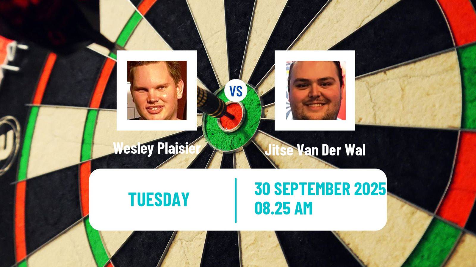 Darts Players Championship 28 2025 Wesley Plaisier - Jitse Van Der Wal