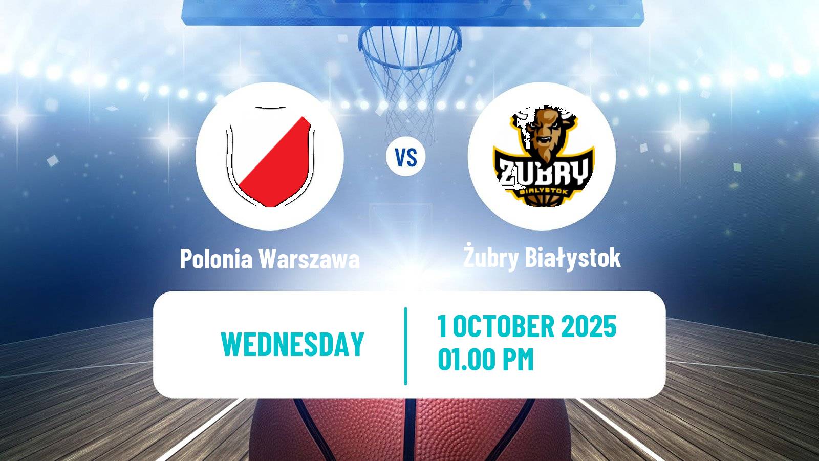 Basketball Polish 1 Liga Basketball Polonia Warszawa - Żubry Białystok