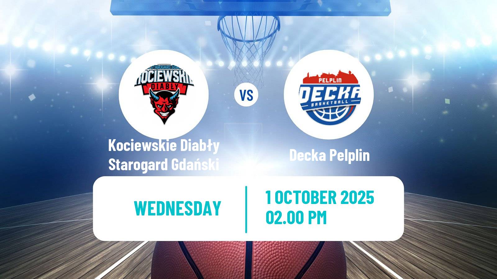 Basketball Polish 1 Liga Basketball Kociewskie Diabły Starogard Gdański - Decka Pelplin