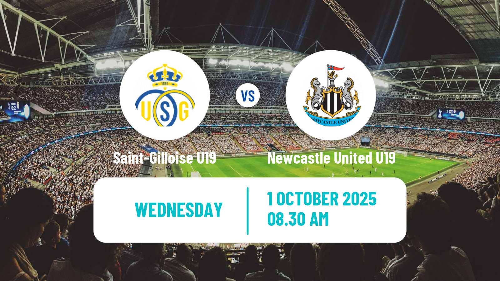 Soccer UEFA Youth League Saint-Gilloise U19 - Newcastle United U19