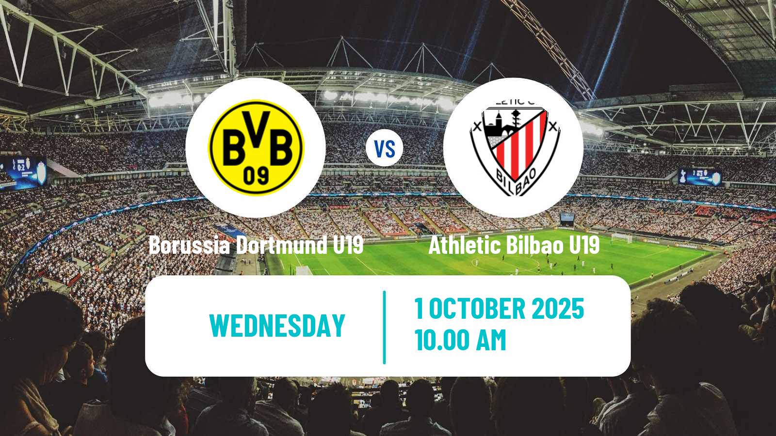 Soccer UEFA Youth League Borussia Dortmund U19 - Athletic Bilbao U19
