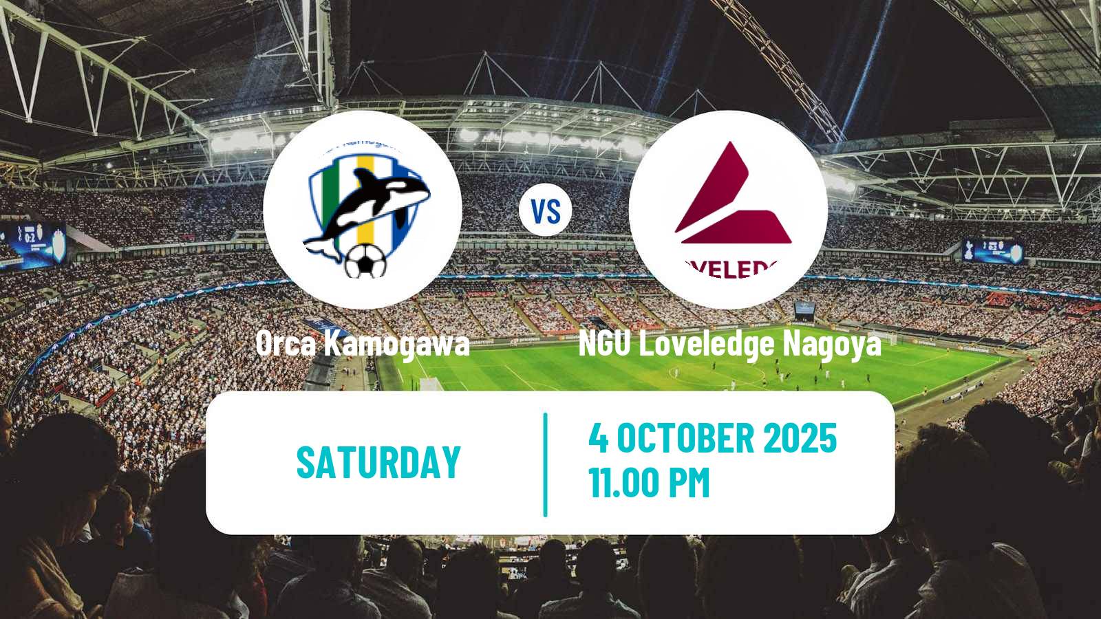Soccer Japan Nadeshiko League Women Orca Kamogawa - NGU Loveledge Nagoya