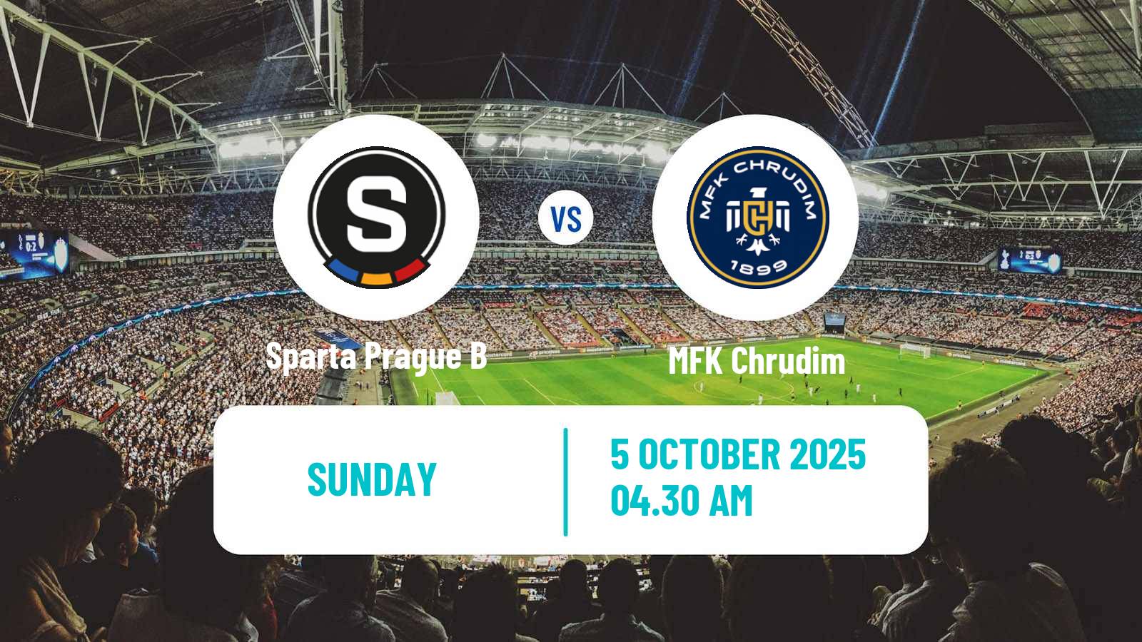 Soccer Czech Division 2 Sparta Prague B - Chrudim